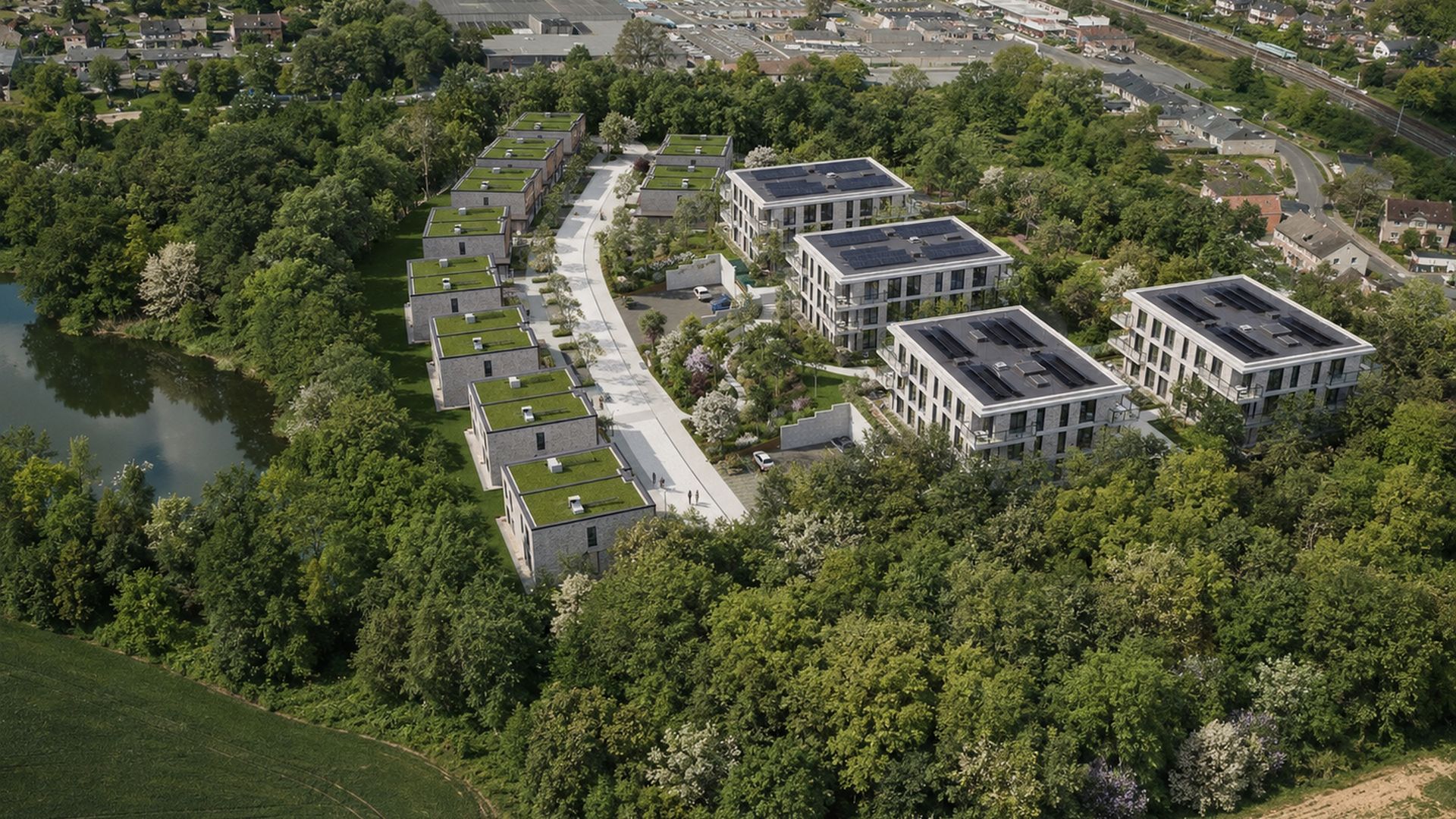 Simulation 3D Clos du Bois — Le projet dans son environnement
